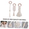 COOLHIYA 3 Pcs Teether Grinding Rod Hand Knitted Cotton Rope Teeth Grinding Safe for Oral Care and Teething Relief view 4