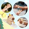 Capybara Bracelet - Plush Wristband 25x10x1.3cm, Lovely Animal Toy Band, Fun Comfortable Accessory | Classroom Daily Travel School Party Celebration Gift for Kids Boys Girls Youth Teens Holiday view 4