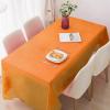 10 Packs Plastic Table Cloth Disposable, 55 X 110 Inch Disposable Rectangle Waterproof Plastic Tablecloths for 6 To 8 FT Tables,Black Table Cloths for Birthday Party Wedding Picnic Decorative view 1