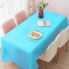 10 Packs Plastic Table Cloth Disposable, 55"  110" Plastic Disposable Rectangle Waterproof Square Tablecloth for 6 To 8 FT Tables,Blue Table Cloth for Birthday Party Wedding Picnic Decorative view 1