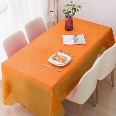 10 Packs Disposable Table Cloth Rectangle Table, 55"  110" Rectangle Disposable Plastic Waterproof Tablecloths for 8FT Tables,Blue Table Cloth for Birthday Picnic Decorative Party Wedding