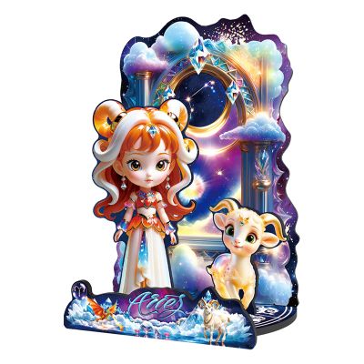 Magnetic Dress Up Paper Dolls, Magnetic Princess Dolls for Girls Ages 3 4 5 6, Birthday Gifts Dress Up Toys Games for Toddler Kids Travel (Aries)