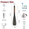 2 in 1 Cleaning Brush, Detachable Dual-Head Brush for Blender Cleaning Brush, Fruit Juicer Machine Clean Brush, Flexible Bendable Cup & Bottles Brush for Kitchen Appliances view 2