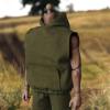 1/12 Scale Hoodie Model,Model Doll Toy Dress up,DIY,Fashionable,Soft,Doll Clothing for 6 inch Male Collectable Action Figures, Green view 2
