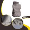 1/12 Scale Hoodie Model,Model Doll Toy Dress up,DIY,Fashionable,Soft,Doll Clothing for 6 inch Male Collectable Action Figures, Gray view 4