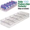 BBG Set of 10 Casino Style Acrylic 68mm Poker Chip Trays - Fits Paulson Chips! view 3