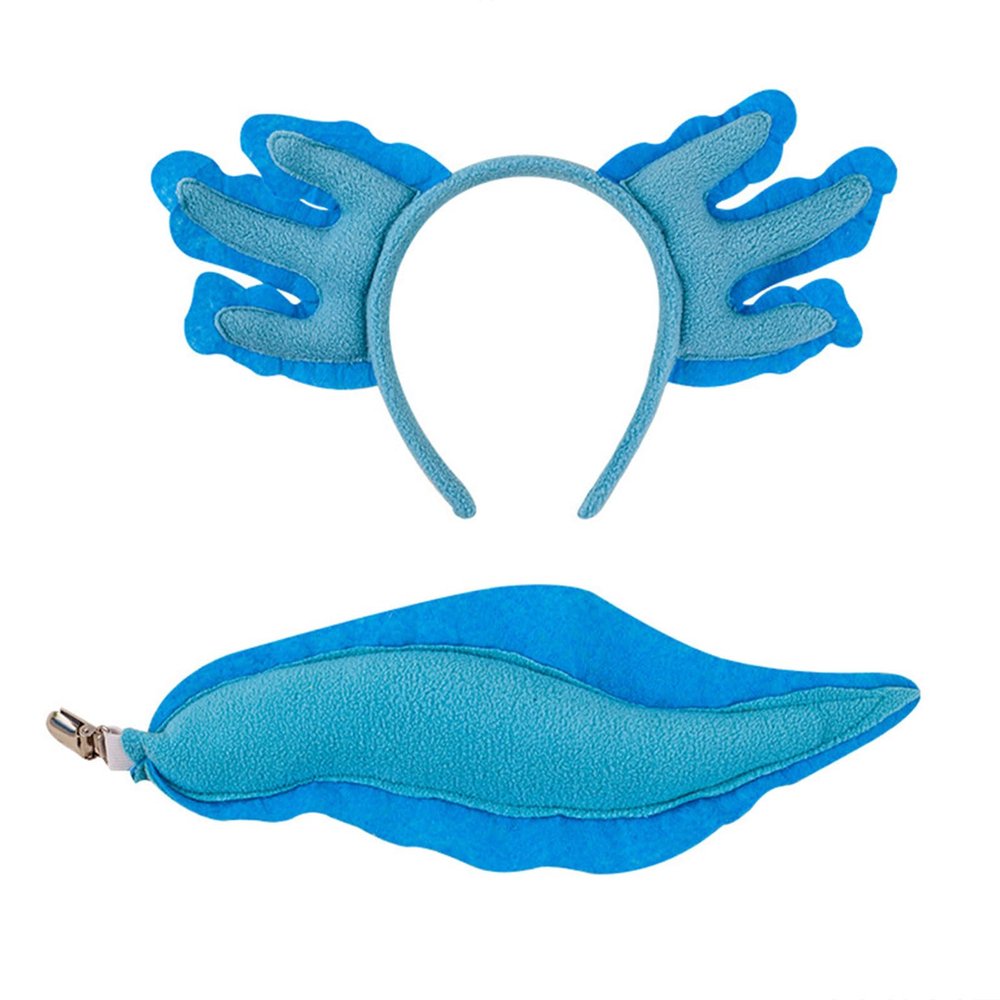 BUBEFSKD Salamanders Hairband For Halloween Music Festival Headwear Plush Animal Ear Hairhoop Carnivals Party Gathering Headpiece Plush Hair Hoop
