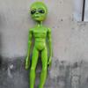 interoknack Realistic Alien Model  UFO Extraterrestrial Prop, Space Theme Display & Movie Set Decoration (Green) view 1
