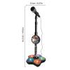 Alomejor Kids Karaoke Microphone,Toddler Microphone with LED Lights, Speaker for Ages 3,4,5,6,7,8,9,10,11,12, Black view 2
