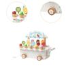 Children's Ice Cream Counter Playset with Wooden Food Items, White view 4