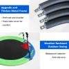 40 Inch Saucer Tree Swing for Kids Adults - 900Lb Weight Capacity, 900D Waterproof Oxford Fabric Platform Swing Seat with Safety bar and Adjustable Hanging Straps for Backyard or Outdoor Playground view 4