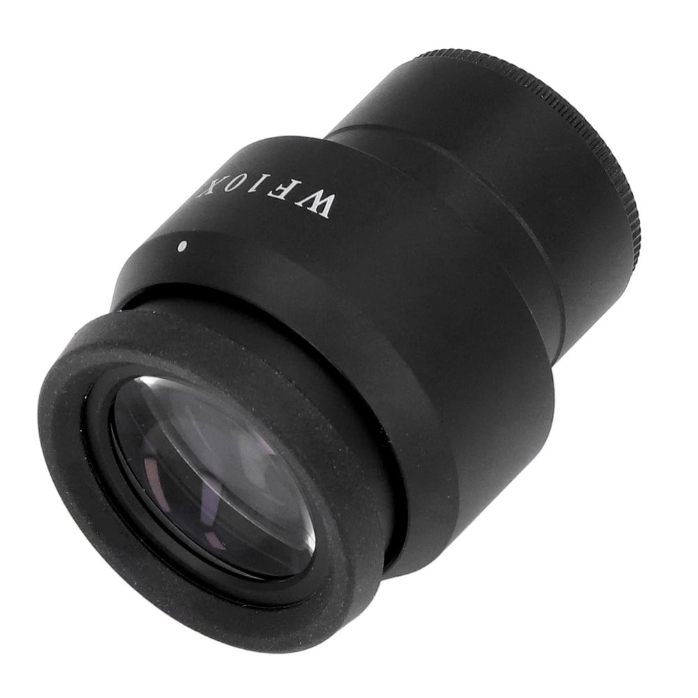 ciciglow High Eyepoint WF10X Microscope Eyepiece with Wide Angle, Coated Lens for Laboratory, Metal Body, 30mm Interface