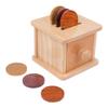 Adena Montessori Coin Box -Natural Wood Double-Sided Object Permanence Box Toy for 1-Year-Old Babies, Wooden Montessori Developmental Toy for 6-12 Month, Early Learning Gift view 4