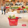 35L 6PCS Shopping Carts with Wheels and Handle Store Baskets Retail Baskets Shopping Cart Grocery Basket for Retail Stores Supermarkets view 3