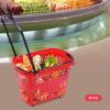 35L 6PCS Shopping Carts with Wheels and Handle Store Baskets Retail Baskets Shopping Cart Grocery Basket for Retail Stores Supermarkets view 4