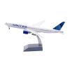 Die Cast Plane 1:200 for B777-200ER N209UA Die Casting Aircraft Model Metal Miniature Models Ornament White Finished Metal Airplane view 1