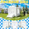 9FT Kids Bounce House with Safety Handrail for Toddlers 2-6, Foldable Indoor/Outdoor Jumper for Backyard & Playroom, Encourages Active Play & Balance Development (White) view 3