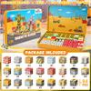 CREAFOMIFE 54 Pcs Mini Magnetic Blocks Travel Toys with Portable Iron Storage Box for Kids 3+, Construction Themed Toddler Magnetic Cubes for Airplane & Car Ride view 3