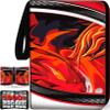 1008 Card Binder 9 Pocket, 3-Ring Trading Card Binder with 56 Page Removable Sleeves,Waterproof Trading Card Holder Collection Card Album Carrying Organizer Case for MTG TCG Cards-Red view 1
