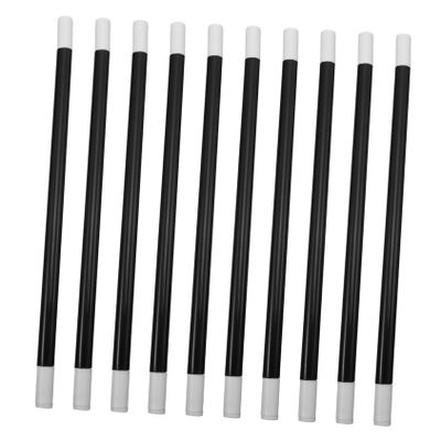 COOLHIYA 20pcs Magician Plastic Wand Black and White Prop for Wizard Witch Costume Party Show Supplies