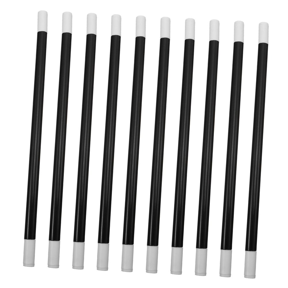 COOLHIYA 20pcs Magician Plastic Wand Black and White Prop for Wizard Witch Costume Party Show Supplies