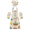 Kid Apron Creative Cartoon Colorful Cars Ships and Planes Children Aprons with Pockets for Baking Cooking Painting 3-12 Years Old view 1