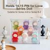 Display Case Compatible with Mini Labubu 4.3 inches Height, Acrylic Clear Display Box Shelf for POP MART Labubu Doll Love Series, 1 Pack view 3