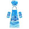 Kids Art Apron Creative Cartoon Cute Blue Submarine Kids Aprons with Pockets for Cooking Baking Painting Crafting Art 3-12 Years Old view 1