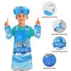 Kids Art Apron Creative Cartoon Cute Blue Submarine Kids Aprons with Pockets for Cooking Baking Painting Crafting Art 3-12 Years Old view 4