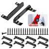 10 Pcs Sturdy Wall Bracket, Vertical Car Display Wall Mount, with 20 Pcs Screws, Compatible with Speed Champion Series Brick Car Models, Display Collectible Cars Vertical by Wheels on Wall, Black view 1