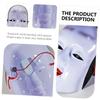2pcs Japanese Traditional Mask Prajna Cosplay Face Mask for Makeup Party Role-playing Festival Prop Unisex Elastic Cord Comfortable Fit view 3