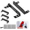 WFCYX 5 Pcs Sturdy Wall Bracket, Vertical Car Display Wall Mount, with Screws, Compatible with Speed Champion Series Brick Car Models, Display Collectible Cars Vertical by Wheels on Wall, Black view 1