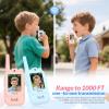 Mafiti Video Walkie Talkies for Kids 2 Pack Rechargeable Birthday Gift Toddler Toys for 3 4 5 6 7 8 Year Old Boys Girls 1000 Feets Long Range Indoor Outdoor Play(Blue+Pink) view 3