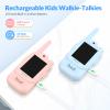 Mafiti Video Walkie Talkies for Kids 2 Pack Rechargeable Birthday Gift Toddler Toys for 3 4 5 6 7 8 Year Old Boys Girls 1000 Feets Long Range Indoor Outdoor Play(Blue+Pink) view 4