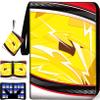 1008 Card Binder 9 Pocket, 3-Ring Trading Card Binder with 56 Page Removable Sleeves, High Storage Waterproof Trading Card Holder Collection Card Album Carrying Organizer Case for TCG Cards- Yellow view 1