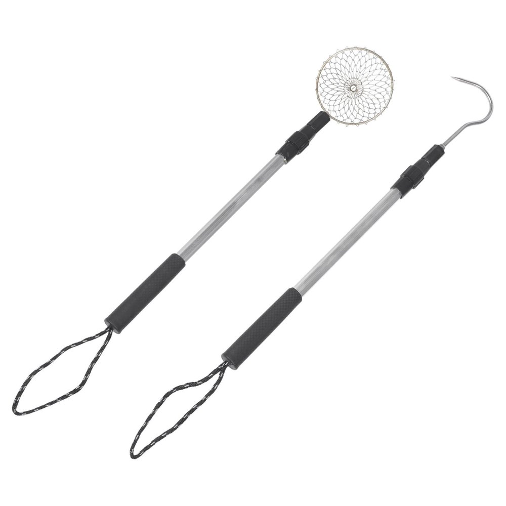 Beach Sand Sifter Kit with Aluminum Extendable Poles and Large Galvanized Scoop Sand Scoop Shovel for Shell Collecting Rock Hunting and Beach Cleanup