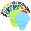 Playing Cards Holder for Little Hands Stocking Stuffer for Boy Girl UNO Game Nights, Poker, Canasta, Spite Malice, Playing Card Accessories for Family Gatherings & Travel, Set of 2 (Blue + Green) view 1