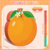 Aoriher Orange Piata Orange Citrus Party Game Set Summer Fruit Piata Berry Birthday Decoration with Stick Mask for Summer Fruit Theme Birthday Little Cutie Baby Shower Party Game Supplies Decoration view 2