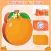 Aoriher Orange Piata Orange Citrus Party Game Set Summer Fruit Piata Berry Birthday Decoration with Stick Mask for Summer Fruit Theme Birthday Little Cutie Baby Shower Party Game Supplies Decoration view 3