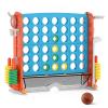 COSTWAY Giant 4-in-A-Row Connect Game Set with Height Adjust, Mesh, Golf view 1