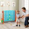 COSTWAY Giant 4-in-A-Row Connect Game Set with Height Adjust, Mesh, Golf view 2