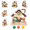Adena Montessori Ball Drop Marble Run Tracker Toy, Wooden Gravity Maze for Toddlers 1-3 Year Old, Developmental Learning Toys for Boys & Girls, Ideal Santa STEM view 1