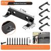 25 Pcs Sturdy Wall Bracket, Vertical Car Display Wall Mount, with 50 Pcs Screws, Compatible with Speed Champion Series Brick Car Models, Display Collectible Cars Vertical by Wheels on Wall, Black view 2