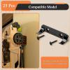 25 Pcs Sturdy Wall Bracket, Vertical Car Display Wall Mount, with 50 Pcs Screws, Compatible with Speed Champion Series Brick Car Models, Display Collectible Cars Vertical by Wheels on Wall, Black view 3