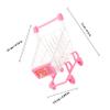 COOLHIYA 2pcs Mini Shopping Cart for Ages Lightweight Grocery Cart Model for Pretend Play Promotes Hand-Eye Coordination and Interaction view 2
