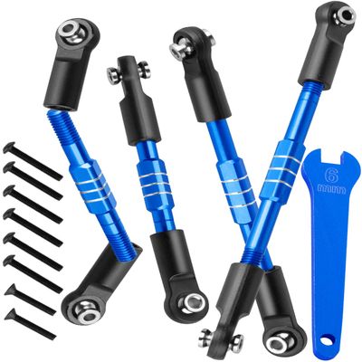 RCHuiWow RC Composite Link Set Steering Links Camber Links Upgrades Part for 1/10 Gorgon 2WD,Fury 2WD,Fury 223S,Quake 223S,Vorteks 2WD,Vorteks 223S,Replace #ARA330753,Navy Blue