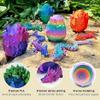 3D Printed Dragon Egg, Large 12" Crystal Dragon Toys with Gift Box & Card, Surprise Toys for Girls & Boys (Blue & Green) view 2