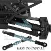RCarmubWow RC Turnbuckles Camber Link Upgrades Part for 1/16 Mini Slash 70054-1,Aluminium Adjustable Front and Rear Toe Links Push Rods,Titanium view 3