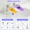 2 Pack Faucet Extender for Toddlers, Silicone Faucet Extender, Easy Install Sink Spout Extender for Kids Hand Washing Fits Standard and Gooseneck Faucet (Purple & Yellow) view 4