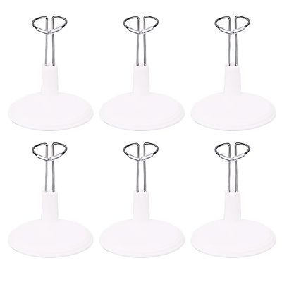 Takelablaze Adjustable Doll Stand Figure Display Holder Compatible with Labubu 4-8 Inch Toys Home Office Decoration Toy Display Support Accessories, 6Pack